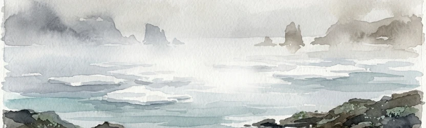 Туманная дымка Охотского моря