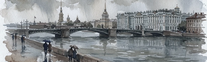 Дождливый Петербург